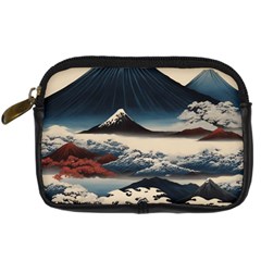 Hokusai Moutains Japan Digital Camera Leather Case by Bedest