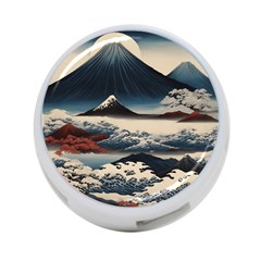 Hokusai Moutains Japan 4-port Usb Hub (one Side) by Bedest