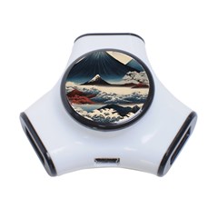 Hokusai Moutains Japan 3-port Usb Hub by Bedest