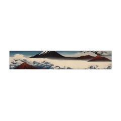 Hokusai Moutains Japan Premium Plush Fleece Scarf (mini) by Bedest