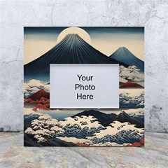 Hokusai Moutains Japan White Box Photo Frame 4  X 6  by Bedest