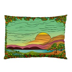 Painting Colors Box Green Pillow Case by Bedest