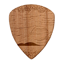 Painting Colors Box Green Wood Guitar Pick (set Of 10)