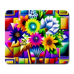 Flower Vase Flower Collage Pop Art Large Mousepad