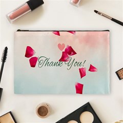 Thank You Design Cosmetic Bag (large) by lipli