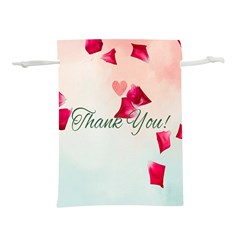 Thank You Design Lightweight Drawstring Pouch (l) by lipli