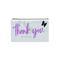 Thank You  Cosmetic Bag (small) by lipli