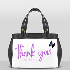 Thank You  Oversize Office Handbag (2 Sides) by lipli