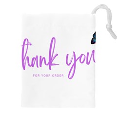 Thank You  Drawstring Pouch (5xl) by lipli