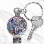 Layered waves Nail Clippers Key Chain Front