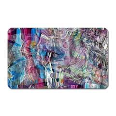 Layered Waves Magnet (rectangular) by kaleidomarblingart