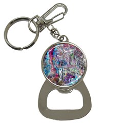 Layered Waves Bottle Opener Key Chain by kaleidomarblingart