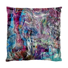 Layered Waves Standard Cushion Case (one Side) by kaleidomarblingart