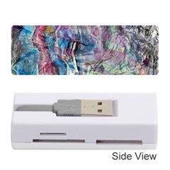 Layered Waves Memory Card Reader (stick) by kaleidomarblingart