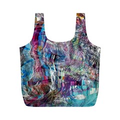 Layered Waves Full Print Recycle Bag (m) by kaleidomarblingart