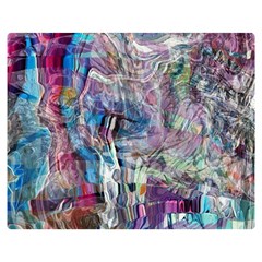 Layered Waves Two Sides Premium Plush Fleece Blanket (teen Size) by kaleidomarblingart