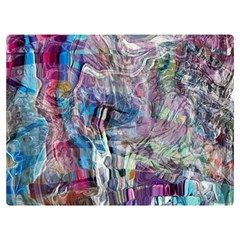 Layered Waves Two Sides Premium Plush Fleece Blanket (baby Size) by kaleidomarblingart