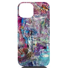 Layered Waves Iphone 14 Black Uv Print Case by kaleidomarblingart