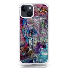 Layered Waves Iphone 14 Tpu Uv Print Case by kaleidomarblingart