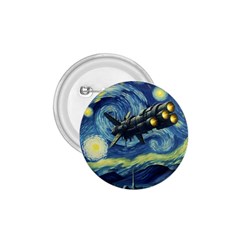 Spaceship Starry Night Van Gogh Painting 1 75  Buttons by Maspions