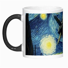 Spaceship Starry Night Van Gogh Painting Morph Mug by Maspions