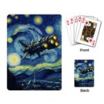 Spaceship Starry Night Van Gogh Painting Playing Cards Single Design (Rectangle) Back