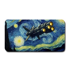 Spaceship Starry Night Van Gogh Painting Medium Bar Mat by Maspions