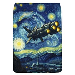 Spaceship Starry Night Van Gogh Painting Removable Flap Cover (l)