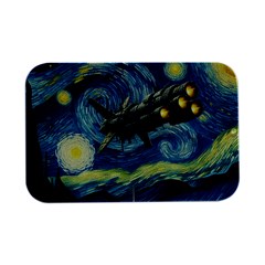 Spaceship Starry Night Van Gogh Painting Open Lid Metal Box (silver)   by Maspions