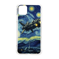 Spaceship Starry Night Van Gogh Painting Iphone 11 Pro Max 6 5 Inch Tpu Uv Print Case by Maspions