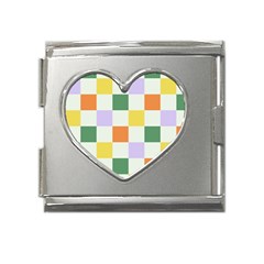 Board Pictures Chess Background Mega Link Heart Italian Charm (18mm)