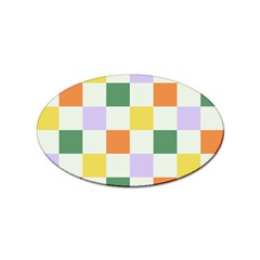 Board Pictures Chess Background Sticker (Oval)