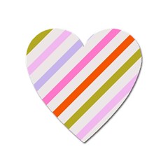 Lines Geometric Background Heart Magnet