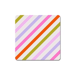 Lines Geometric Background Square Magnet