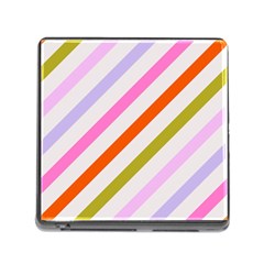 Lines Geometric Background Memory Card Reader (square 5 Slot)