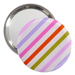 Lines Geometric Background 3  Handbag Mirrors Front