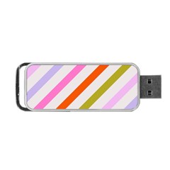 Lines Geometric Background Portable Usb Flash (one Side)