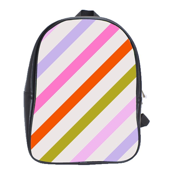 Lines Geometric Background School Bag (XL)