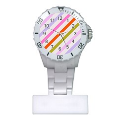 Lines Geometric Background Plastic Nurses Watch