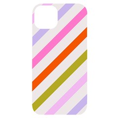 Lines Geometric Background Iphone 14 Plus Black Uv Print Case