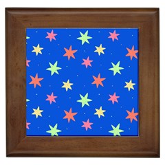 Background Star Darling Galaxy Framed Tile