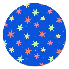 Background Star Darling Galaxy Magnet 5  (round) by Maspions