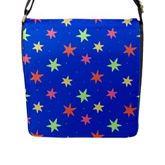 Background Star Darling Galaxy Flap Closure Messenger Bag (l) by Maspions