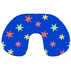 Background Star Darling Galaxy Travel Neck Pillow by Maspions