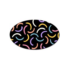 Abstract Pattern Wallpaper Sticker Oval (100 Pack)