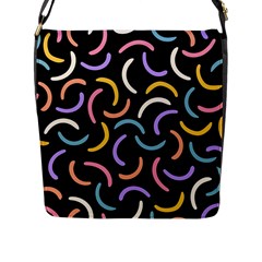 Abstract Pattern Wallpaper Flap Closure Messenger Bag (l) by Maspions