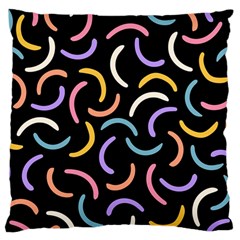 Abstract Pattern Wallpaper Large Premium Plush Fleece Cushion Case (two Sides)