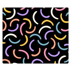 Abstract Pattern Wallpaper Premium Plush Fleece Blanket (small)