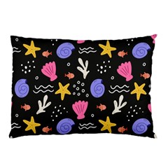 Sea Shells Pattern Wallpaper Fish Pillow Case