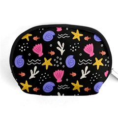 Sea Shells Pattern Wallpaper Fish Accessory Pouch (medium)